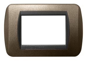 Placca per Serie Living International Marrone Opaco