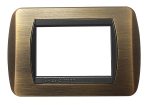 Placca per Serie Living International Bronzo Satinato Opaco