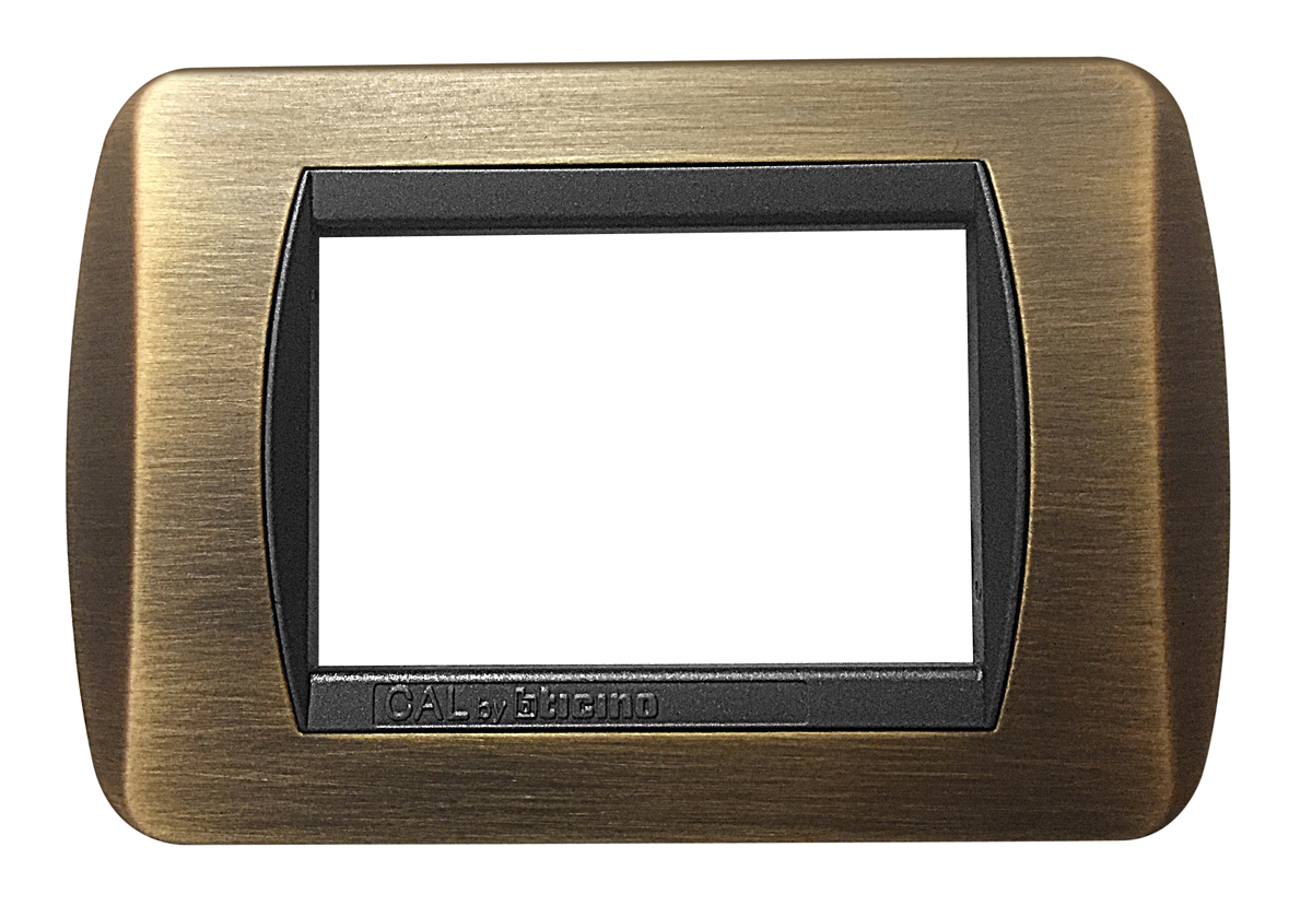 Placca per Serie Living International Bronzo Satinato Opaco