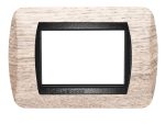 Placca per Serie Living International in Legno Rovere Sbiancato