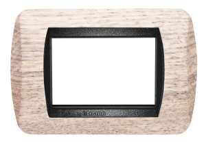 Placca per Serie Living International in Legno Rovere Sbiancato