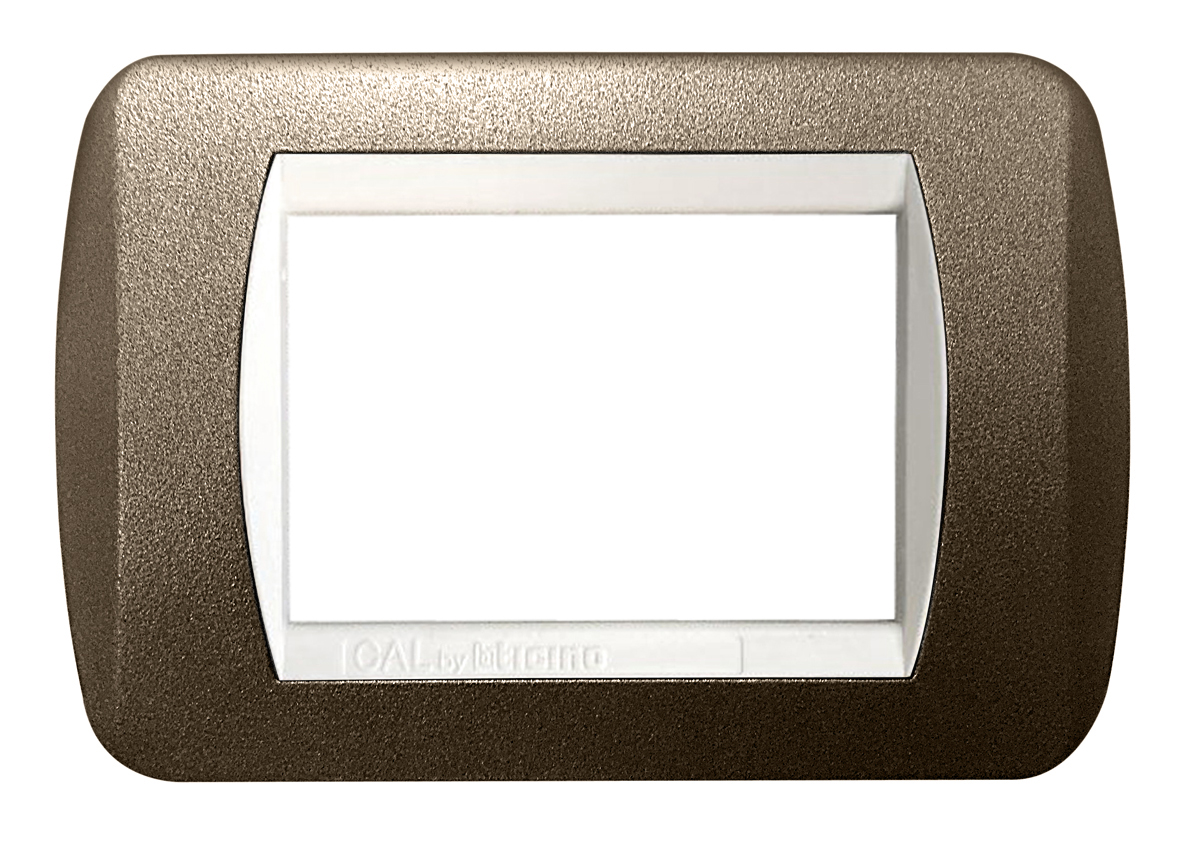 Placca per Serie Living Light marrone opaco