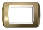 Placca per Serie Living Light champagne metallizzato