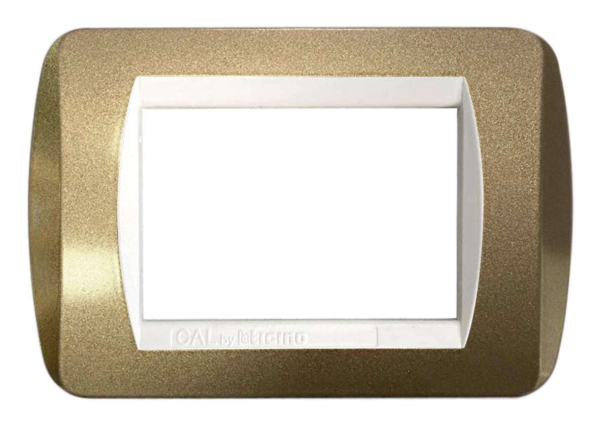 Placca per Serie Living Light champagne metallizzato