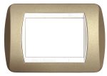 Placca per Serie Living Light champagne opaco