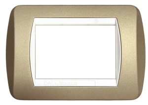 Placca per Serie Living Light Champagne Opaco