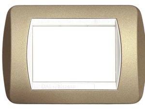 Placca per Serie Living Light champagne opaco