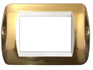 Placca per Serie Living Light ottone lucido