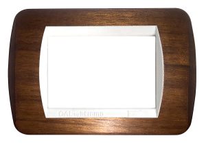 Placca per Serie Living Light in Legno Noce