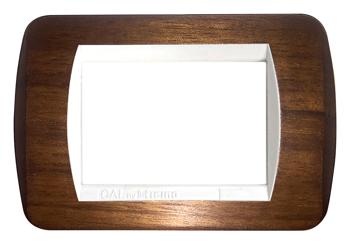 Placca per Serie Living Light in legno noce