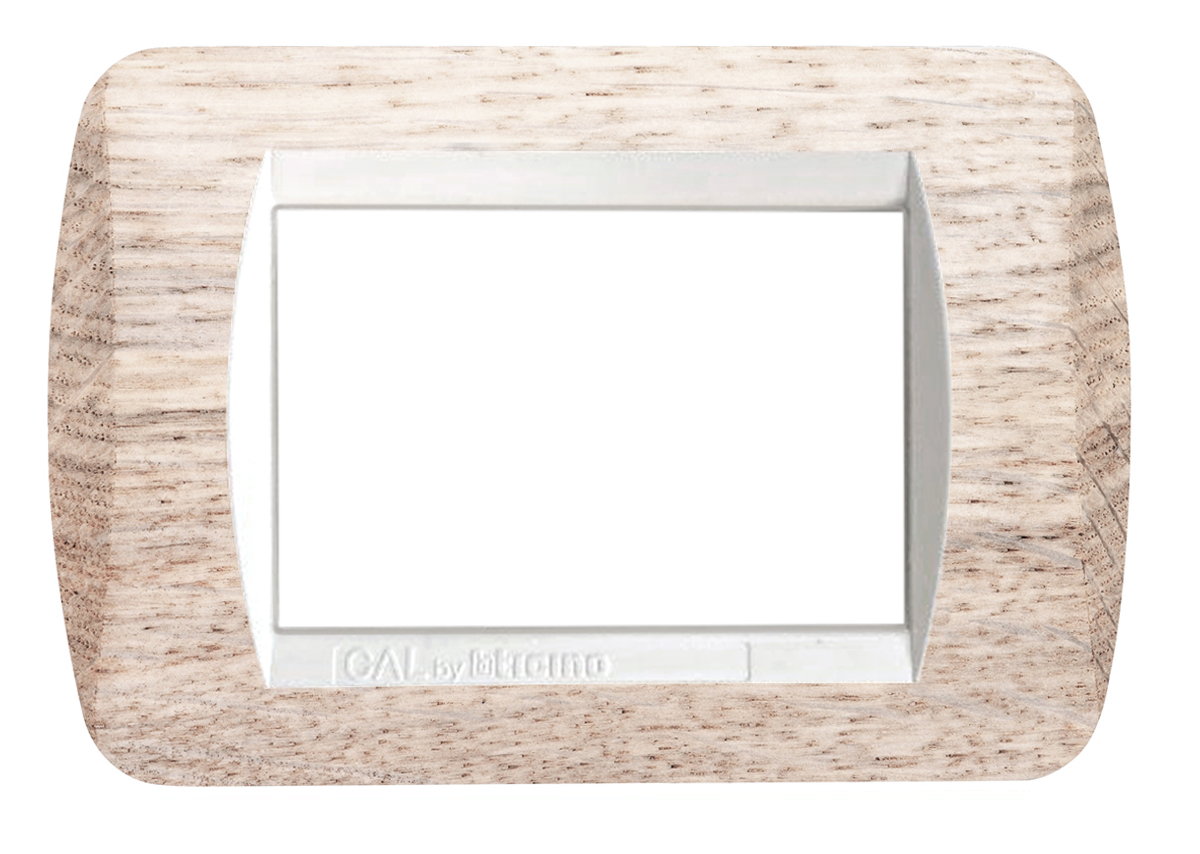 Placca per Serie Living Light in rovere sbiancato