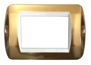 Placca per Serie Living Light Ottone Lucido