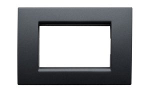 Placca per Serie Idea Nero Opaco