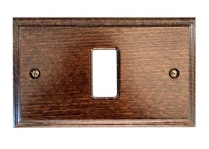 Placca per Serie 8000 in Legno Noce