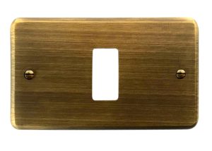 Placca per Serie 8000 in Ottone Bronzo Satinato Opaco