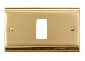 Placca per Serie Magic in Ottone Lucido 9001/2/3