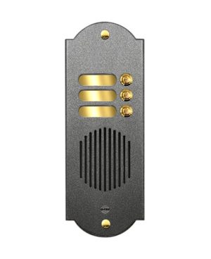 Pulsantiera in Ottone a 3 Pulsanti - Verniciato Grafite