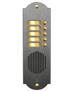 Pulsantiera in Ottone a 5 Pulsanti - Verniciato Grafite