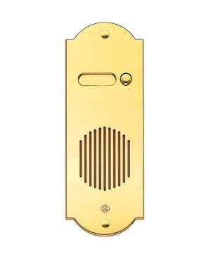 Pulsantiera in Ottone a 1  Pulsante - Ottone Lucido/PVD