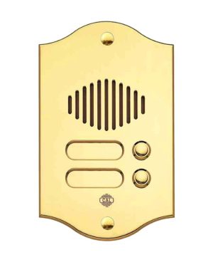 Pulsantiera in Ottone a 2 Pulsante P552 - Ottone Lucido/PVD