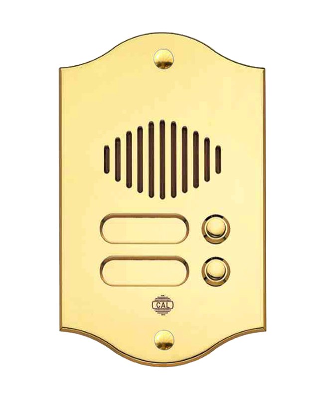 Pulsantiera in Ottone a 2 Pulsante P552 - Ottone Lucido/PVD