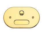 Campanello in Ottone a 1 Pulsante Ottone Lucido P610 - Senza vernice protettiva