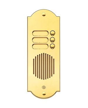 Pulsantiera in Ottone a 3 Pulsanti - Ottone Lucido/PVD