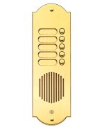 Pulsantiera in Ottone a 5 Pulsanti - Ottone Lucido/PVD