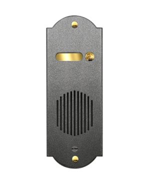 Pulsantiera in Ottone a 1  Pulsante - Verniciato Grafite