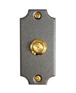 Campanello Ridotto in Ottone a 1 Pulsante Ottone Lucido P15