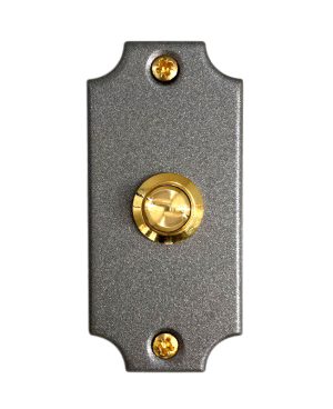 Campanello Ridotto in Ottone a 1 Pulsante Ottone Lucido P15