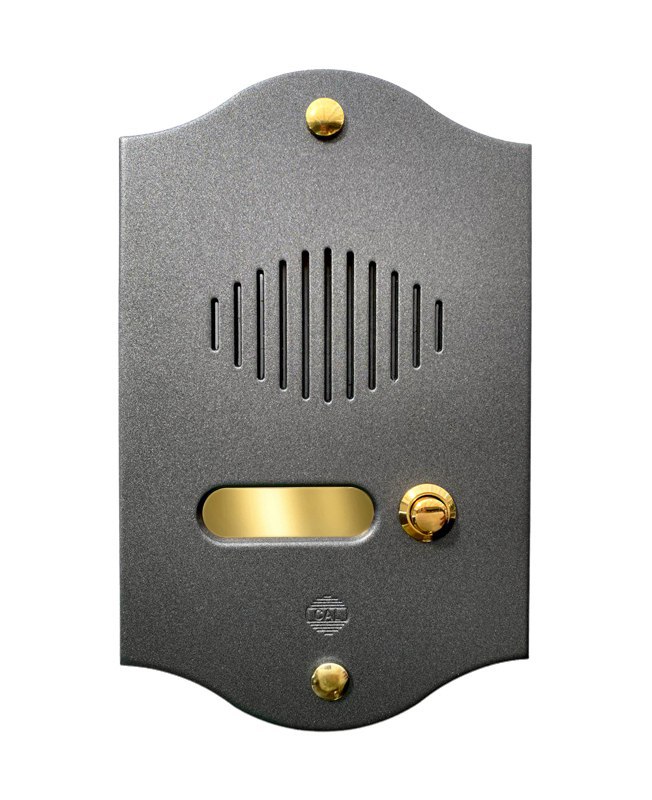 Pulsantiera in Ottone a 1 Pulsante P551G - Verniciato Grafite