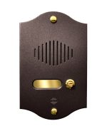 Pulsantiera in Ottone a 1 Pulsante P551M - Verniciato Marrone