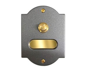 Campanello in Ottone a 1 Pulsante Verniciato Grafite P620-G