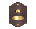 Campanello in Ottone a 1 Pulsante Verniciato Marrone P620-M