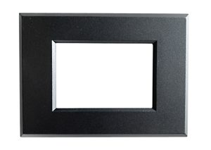 Placca Vimar Plana e Plana Up compatibile CAL in metallo nero opaco