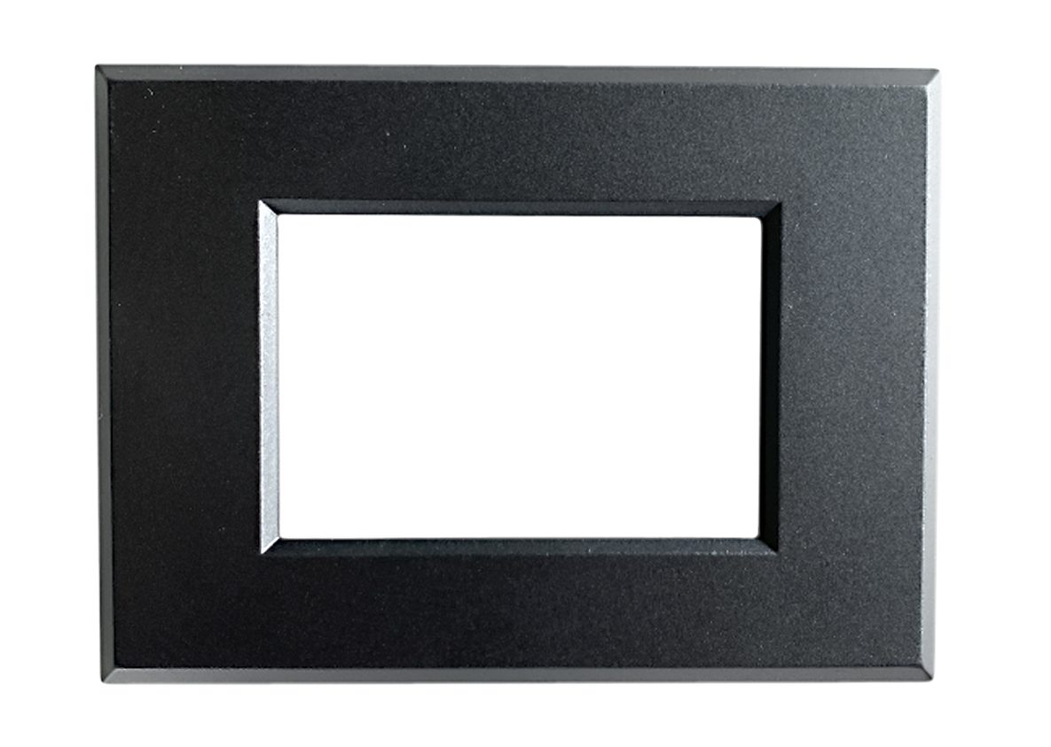 Placca Vimar Plana e Plana Up compatibile CAL in metallo nero opaco