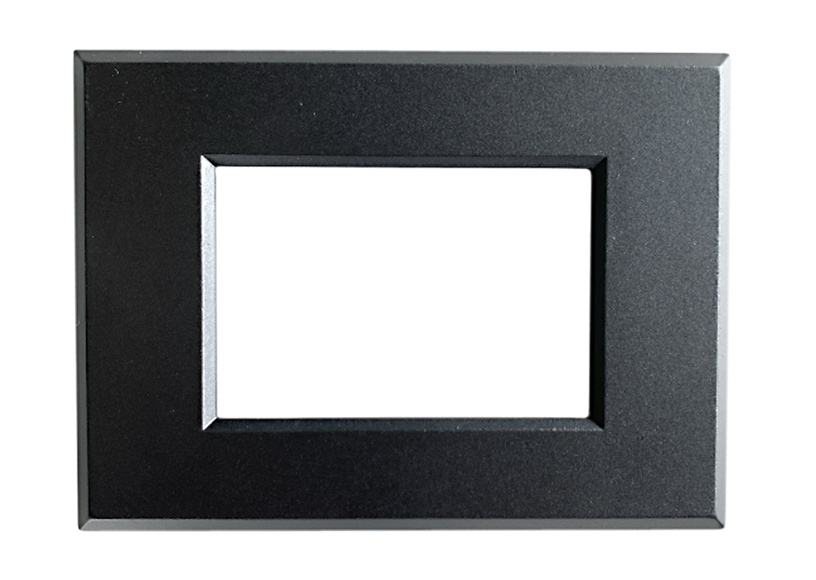 Placca per Serie Plana Nero Opaco