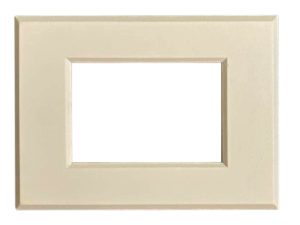 Placca per Serie Plana in Metallo Panna Opaco