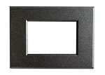 Placca per Serie Plana in Metallo Antracite Metallizzato