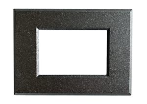 Placca per Serie Plana in Metallo Antracite Metallizzato
