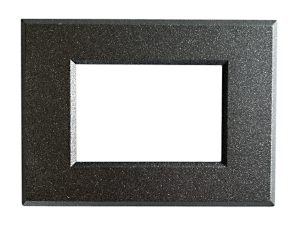 Placca per Serie Plana in Metallo Antracite Metallizzato