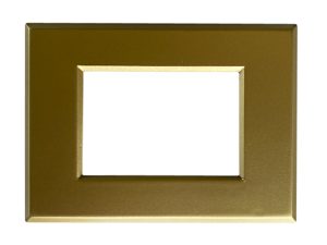 Placca per Serie Plana in Metallo Oro Opaco