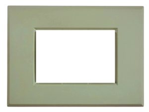 Placca per Serie Plana in Metallo Verde Salvia