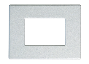 Placca per Serie Arkè in PVC Argento Chiaro