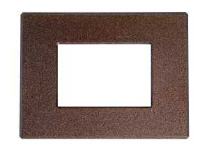 Placca per Serie Matix in PVC Marrone Opaco