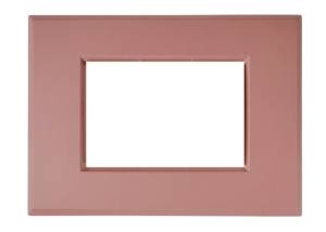 Placca per Serie Plana in Metallo Old Rose