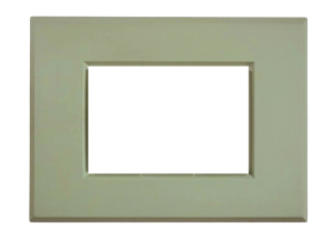 Placca per Serie Plana in Metallo Verde Salvia