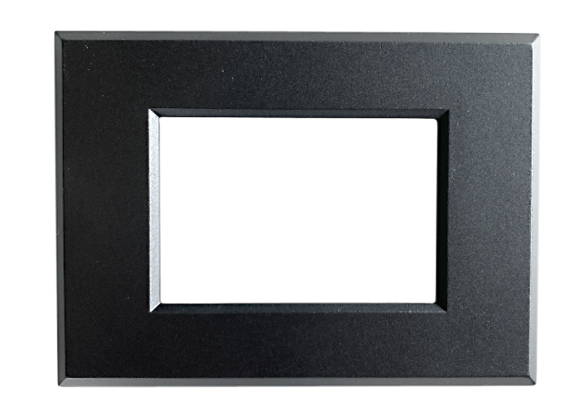 Placca per Serie Plana Nero Opaco