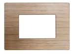 Placca Compatibile Vimar Plana e Plana Up in Legno Rovere Sbiancato